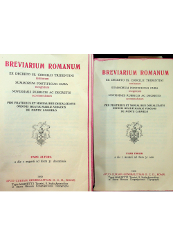Breviarium Romanum Pars Prior / Pars Altera