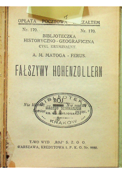 Ataman machno/Fałszywy hohenzollern