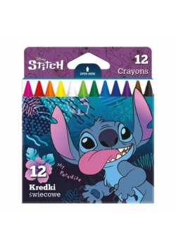 Kredki świecowe Disney Core Stitch 12 kolorów