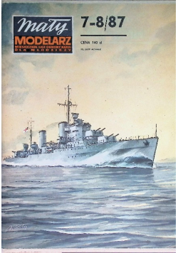 Mały modelarz Nr 7 i 8  / 87 Lekki krążownik brytyjski HMS Penelope