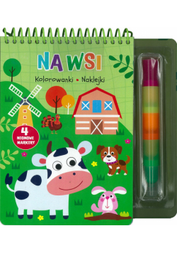 Na wsi Kolorowanki naklejki