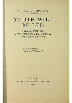 Youth will be Led