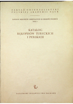 Katalog Rękopisów Tureckich i Perskich