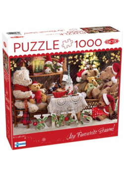 Puzzle 1000 XMAS Teddy Bear Family