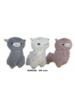 Maskotka Alpaka 40cm A0038 1szt.mix