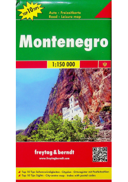 Montenegro mapa samochodowa