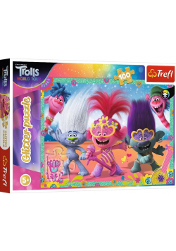 Puzzle 100 Glitter Brokatowe Trolle TREFL