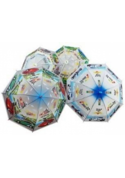 Parasol dziecięcy z gwizdkiem Samochody mix