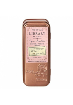 Świeca sojowa w puszce Library Library Jane Austen