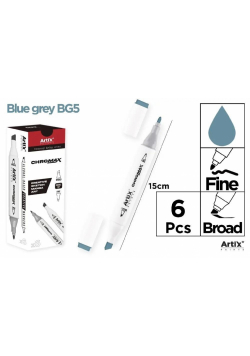 Marker Chromax z 2 końcówk. blue grey BG5 (6szt)