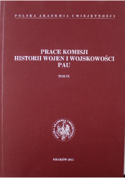 Prace Komisji Historii Wojen i Wojskowości Tom V