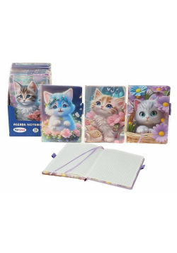 Notes w kratkę kotki MIX