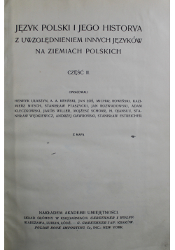 Język Polski i Jego historya część II 1915r