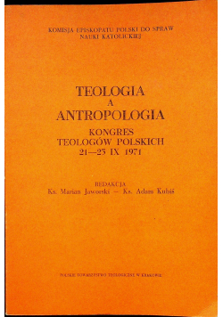 Teologia a Antropologia