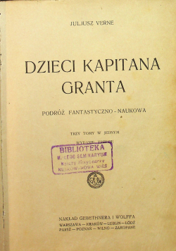 Dzieci kapitana Granta 1929 r.