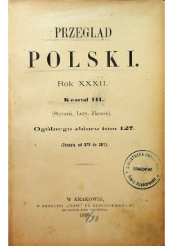 Przegląd Polski 1897 r.