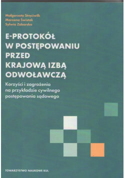 E-protokół w postępowaniu przed Krajową Izbą Odwoławczą