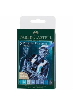 Pisaki Pitt Artist Pen the blues 8szt
