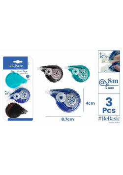 Korektor w taśmie 5mmx8m 3szt