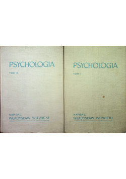 Psychologia, Tom I i II