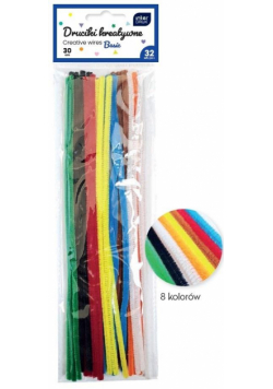 Druciki kreatywne 30cm kolorowe 32szt