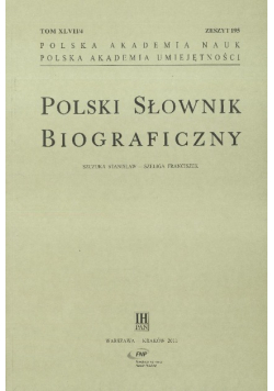 Polski słownik biograficzny Zeszyt 195