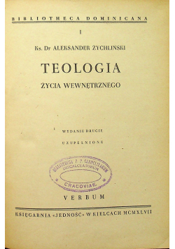 Teologia życia wewnętrznego 1947r