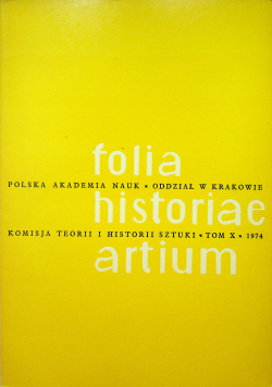Folia historiae artium X