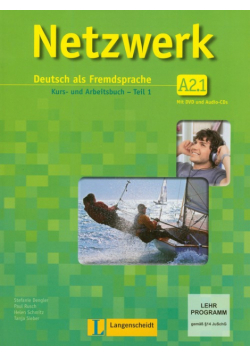 Netzwerk A2.1 Kurs- und Arbeitsbuch Teil 1 z płytą CD i DVD