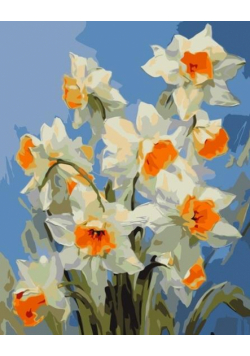 Malowanie po numerach - Wiosenne żonkile 40x50cm