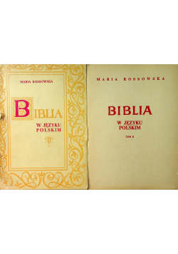 Biblia w języku polskim tom 1 i 2