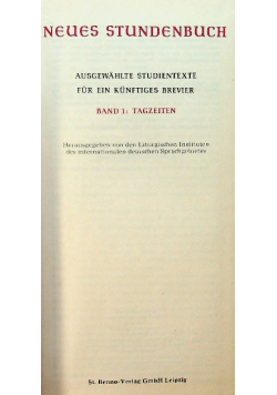 Neues Stundenbuch