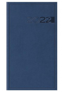 Kalendarz 2022 Tygodniowy Print niebieski