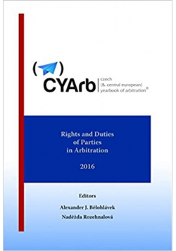 Rights And Duties Of Parties In Arbitration 2016 CYArb