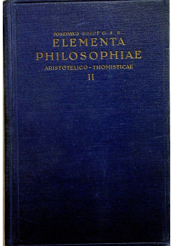 Elementa Philosophiae II 1946 r