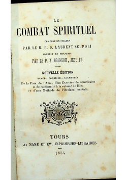 Le Combat Spirituel 1854 r