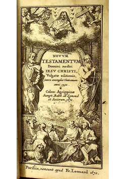 Novum Testamentum 1670 r.