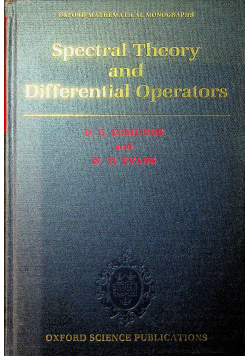 Spectural Theory and Differential Operators