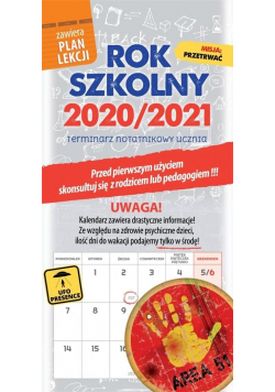 Kalendarz 2020/2021 Rok szkolny notatnik. ARTSEZON