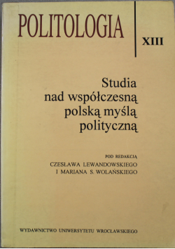 Studia nad współczesną polską myślą polityczną