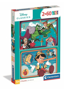 Puzzle 2x60 Super kolor Disney Classic 24823