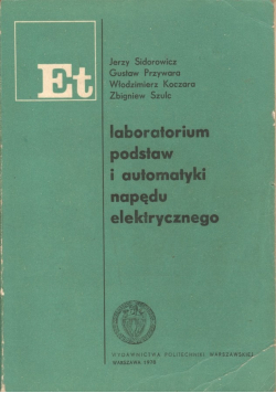 Laboratorium podstaw i automatyki napędu elektrycznego