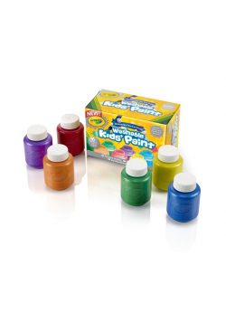 Zmywalne metaliczne farby 6 kolorów CRAYOLA