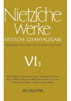 Kritische Gesamtausgabe VI/3