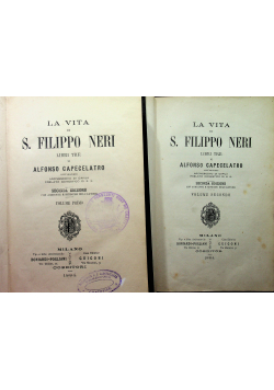 La vita di S Fillippo Neri 2 tomy 1884 r