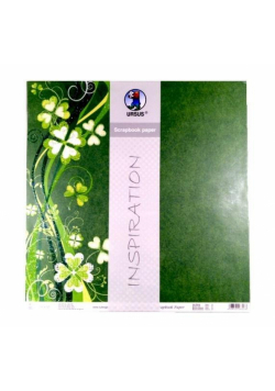 Papier do scrapbookingu roślinne 5 arkuszy