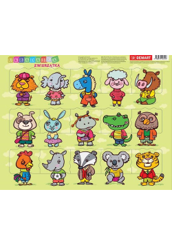 Puzzle ramkowe Zwierzątka