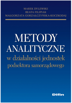 Metody analityczne w działalności jednostek podsektora samorządowego