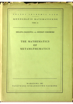 The mathematics of matemathematics