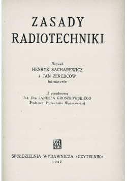 Zasady radiotechniki 1947 r.